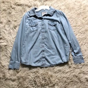 Long sleeved jean shirt